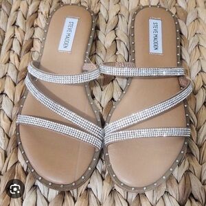 Steve Madden Strappy Rhinestone Sandal